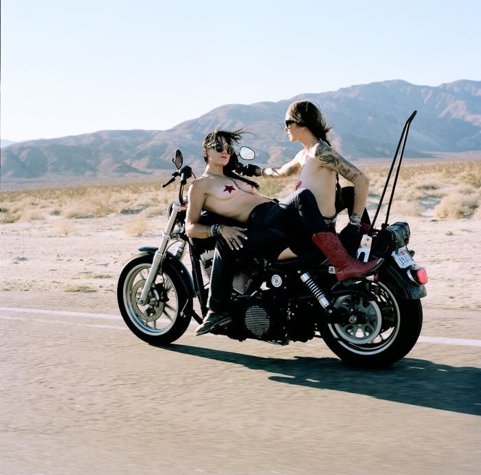 Girls on a motorcycle in Ningbo